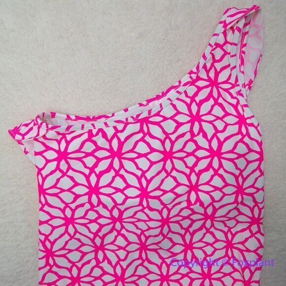 NEW Vineyard Vines womens Day lily ruffle one piece one shoulder swimsuit size S - Picture 9 of 15